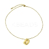 Ion Plating(IP) Initial Letter 304 Stainless Steel Pendant Necklace NJEW-R265-05G-D-2