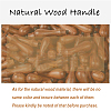 Brass Wax Seal Stamp with Handle AJEW-WH0184-0897-7