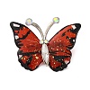 Butterfly Transparent Resin Brooch JEWB-M047-01C-1