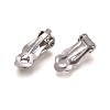 Tarnish Resistant 304 Stainless Steel Clip-On Earrings Findings STAS-Q185-01-3