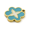 316 Surgical Stainless Steel Enamel Charms STAS-M073-33A-02G-1-2