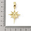 Brass Micro Pave Cubic Zirconia Pendants KK-U047-11G-3