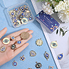 40Pcs 10 Styles Alloy Crystal Rhinestone Pendants FIND-SC0006-74-3