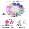 13 Style Spray Painted ABS Plastic Imitation Pearl Beads OACR-YW0001-41-5