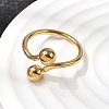 304 Stainless Steel Open Cuff Rings for Women RJEW-K313-19G-3