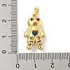 Rack Plating Brass Clear Cubic Zirconia Pendants KK-P277-38G-02-3