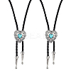 2Pcs PU Leather Bolo Tie Necklaces NJEW-ME0001-22A-1