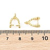 SHEGRACE Brass Ice Pick Pinch Bails XGRQ1R712-358G-3