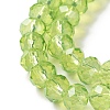 Baking Paint Transparent Glass Beads Strands DGLA-A034-J8MM-D07-3