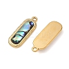 Natural Paua Shell Pendants SA-CBA11D7-25B-G-2
