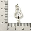 Rack Plating Brass Micro Pave Cubic Zirconia Fold Over Clasps KK-K386-07P-3