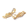 Eco-Friendly Brass Micro Pave Cubic Zirconia Pendants KK-K265-01G-Y-2
