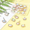 20Pcs 10 Styles Alloy Glass Pendants FIND-FS0003-50-9