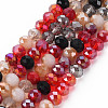 Electroplate Glass Beads Strands EGLA-S194-18D-1