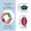 140Pcs 14 Style Transparent Baking Paint Glass Pendants LAMP-TA0001-02-5