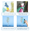 Waterproof PVC Colored Laser Stained Window Film Adhesive Stickers DIY-WH0256-096-3