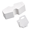 600Pcs Folding Blank Paper Jewelry Display Cards CDIS-CA0001-15-1