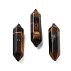 Natural Tiger Eye Double Terminal Pointed Beads G-A231-01C-1