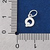 925 Sterling Silver Letter Charms STER-C012-01S-Q-3