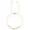 Glass Seed Bead Braided Bracelets for Women AW0420-4-1