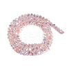 Electroplate Glass Beads Strands GLAA-Q105-04B-2
