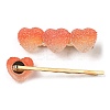 Gradient Heart Resin & Iron Clips Sets PHAR-F018-02D-2
