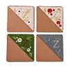 4Pcs Letter Personalized Hand Embroidered Corner Bookmarks JX587Z-1