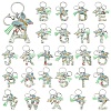 Resin & Acrylic & Faux Suede Tassel Keychain KEYC-YW00126-01-2