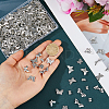 304Pcs 8 Styles Tibetan Style Alloy Beads FIND-FH0017-50-3
