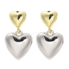 Brass Dangle Stud Earrings EJEW-F359-08G-2