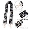 2Pcs 2 Colors Adjustable Polyester Geometric Pattern Bag Straps FIND-PH0003-73-6