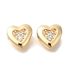 Brass Micro Pave Cubic Zirconia KK-Q001-05G-03-1