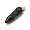 Natural Kambaba Jasper Pointed Pendants G-F820-12I-2
