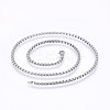 Non-Tarnish 304 Stainless Steel Box Chain Necklaces NJEW-F227-09P-07-1