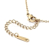 201 Stainless Steel Eye Pendant Necklace with Cable Chains NJEW-Q317-01G-4
