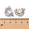 Platinum Alloy Glass Pendants FIND-Z068-03P-3