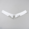 Polyester & Glass Rhinestone Fake Shirt Collar DIY-WH0060-71A-1