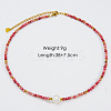 Handmade Natual Pearl & Natural Rhodonite & Shell Beaded Necklaces XL1709-1-1