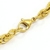 Fashionable 304 Stainless Steel Rope Chain Bracelet Making X-STAS-A028-B054G-2