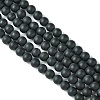 Dyed & Heated Natural Black Agate Beads Strands LS-G-P088-14-6mm-4