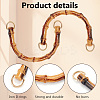 Arch Plastic Imitation Bamboo Bag Handles FIND-WH0139-194-4