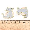 Alloy Enamel Pendants X-ENAM-A143-10KCG-04-3
