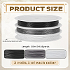 3 Rolls 3 Colors DIY Jewelry Thread Findings Colored Tiger Tail Wire TWIR-LP0001-06A-2