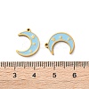 304 Stainless Steel Enamel Pendants STAS-M102-21G-01-3