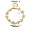 304 Stainless Steel Link Bracelets for Women MX1683-2-1