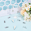 10Pcs 304 Stainless Steel Stud Earring Findings STAS-SP0001-88B-P-3