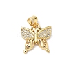 Brass Micro Pave Cubic Zirconia Charms LS-KK-Q068-09B-G-1