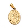 PVD Vacuum Plating 201 Stainless Steel Pendants STAS-P314-16G-2