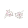 Brass Micro Pave Cubic Zirconia Pendants KK-K407-27S-02-2