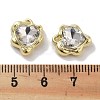Rack Plating Alloy Rhinestone Charms PALLOY-F311-23G-01-3